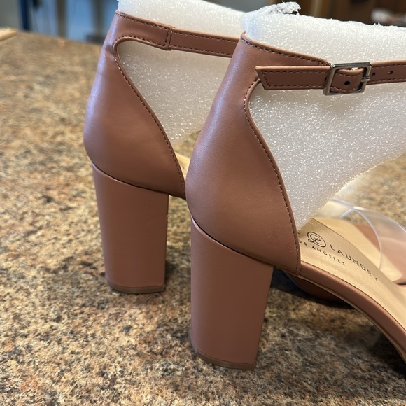 Chinese Laundry Teri Sandal Nude Block Heel Womens Size 10 - Picture 3 of 11
